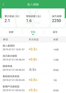 赚钱小视频奖励