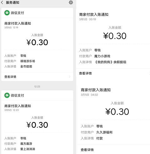 到账记录