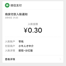 分红猫到账