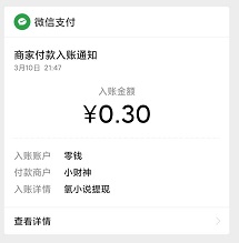 氢小说到账