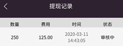 提现记录