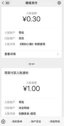 到账记录