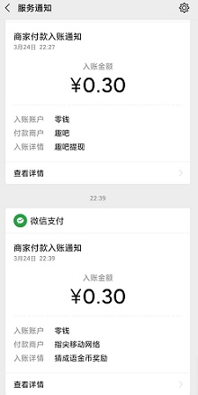 到账记录