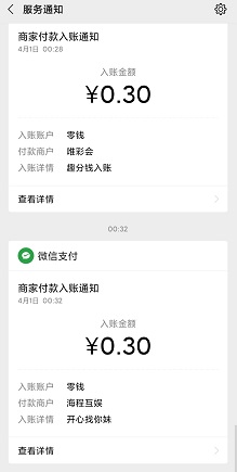 到账记录