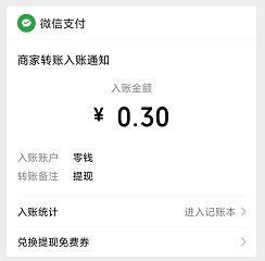 到账记录