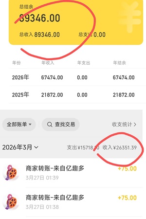 收入展示 收入展示